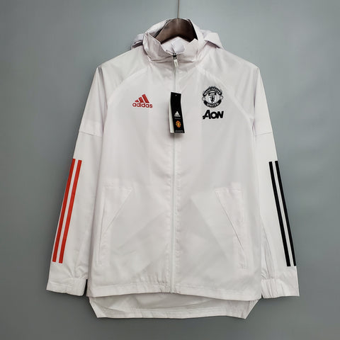 Man United White Windbreaker 20/21